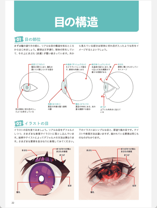 [已完成]CLIP STUDIO PAINT PRO/EX 数码绘的眼睛百科全书 创造42种独特的上色风格 附带特典CSP笔刷[196P]