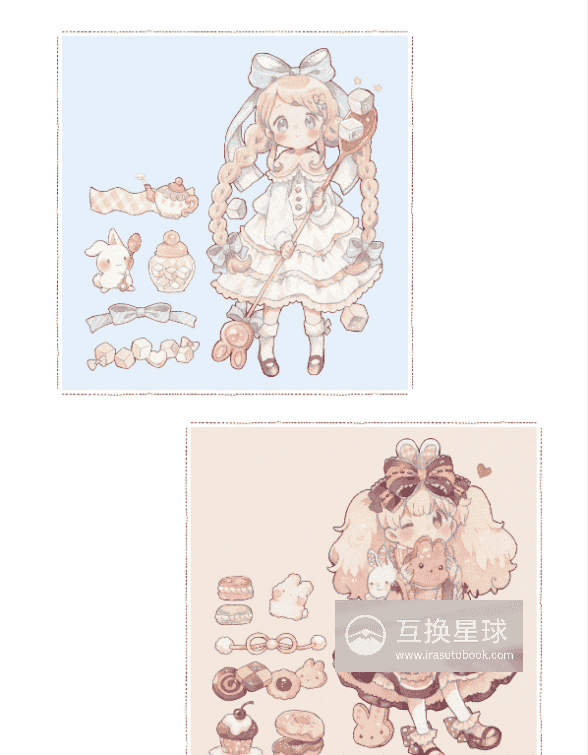 [无水印][自购]小学生女孩的可爱服装绘画方法[152P]