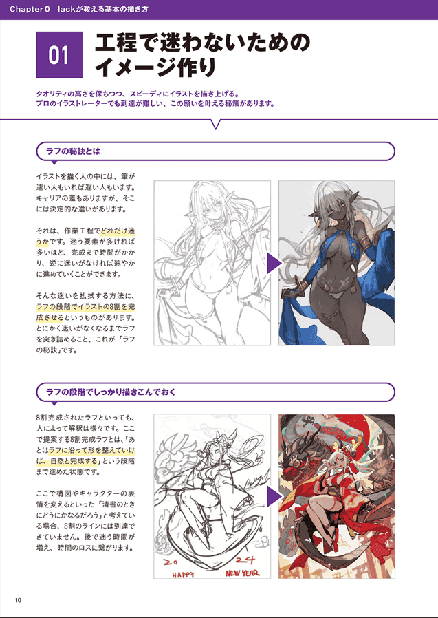 [Completed]Lack Teaches You the Secrets of Sketching: Techniques to Speed Up Art Creation [156P]