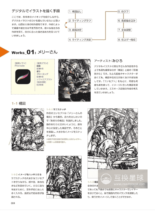[In Exchange] Digital‑Drawing & Manga‑Illustration Sketching Fundamentals [160P]