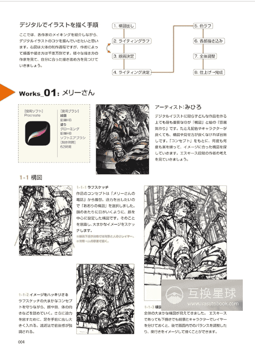 [In Exchange] Digital‑Drawing & Manga‑Illustration Sketching Fundamentals [160P]